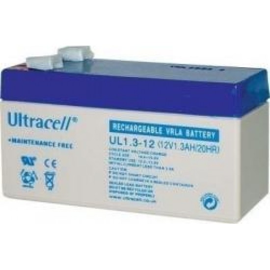 Ultracacell UL1.3-12 Μπαταρία Μολύβδου 12 Volt 1,3 Ah. 