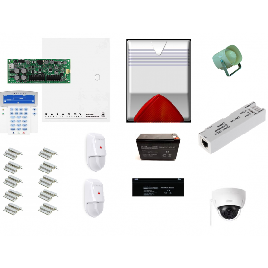PARADOX SP6000 KIT4 ολοκληρωμένο σύστημα συναγερμου με IP module και wifi IP κάμερα DAHUA 3 MPIXEL PARADOX SP6000 KIT4 ολοκληρωμένο σύστημα συναγερμου με IP module και wifi IP κάμερα DAHUA 3 MPIXEL