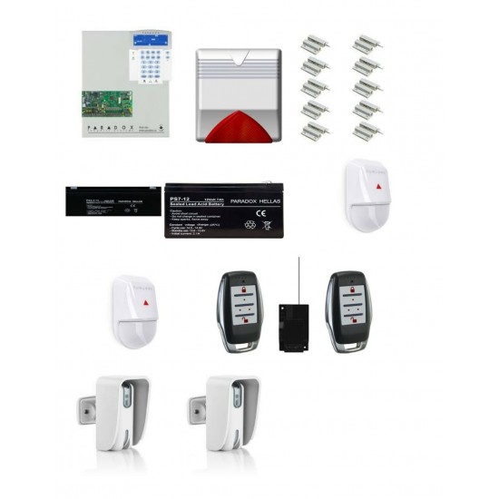 PARADOX SP6000 KIT6 Oλοκληρωμένο σύστημα συναγερμού 32 ζωνών με ασύρματα τηλεχειριστήρια και εξωτερικούς ανιχνευτές κουρτίνας PIR MICROWAVE PARADOX SP6000 KIT6 Oλοκληρωμένο σύστημα συναγερμού 32 ζωνών με ασύρματα τηλεχειριστήρια και εξωτερικούς ανιχνευτές κουρτίνας PIR MICROWAVE