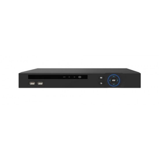 ANGA AQ-5708L5 H.264 5 IN 1 (Analog, AHD, TVI, CVI, IP) Dual Stream, 8CH 1080N Real Time Record / 1CH Real Time Playback, Smartphone, 2xSATA MAX 12TB, ΔΙΚΤΥΑΚΟ, USB BACKUP, VGA, HDMI, MOUSE, 4 Audio In, 1 Audio Out, 4 Alarm in, 1