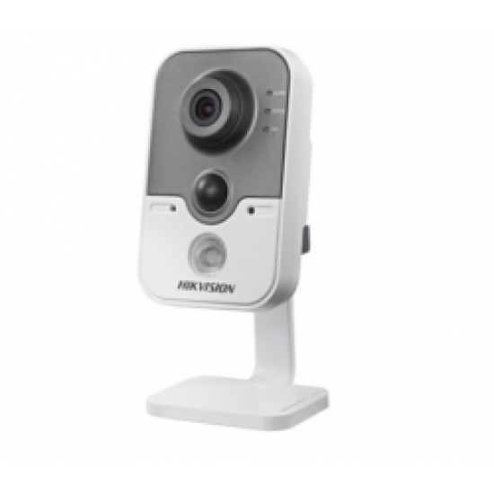 HIKVISION DS-2CD2410F-IW, Δικτυακή πλαστική κάμερα 1MP τύπου Cube σταθερού φακού, λευκό χρώμα HIKVISION DS-2CD2410F-IW, Δικτυακή πλαστική κάμερα 1MP τύπου Cube σταθερού φακού, λευκό χρώμα