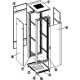 RACK ΕΠΙΔΑΠΕΔΙΟ ΔΙΠΛΟ 32U Π60/Β60 SNB6632 (2TEM) Safewell