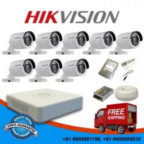 2 MPIXEL CCTV KIT 283 HIKVISION 7108HQHI-K1 8 DOME CAMS HIKVISION 56DOT-IRMF oλοκληρωμένο σύστημα