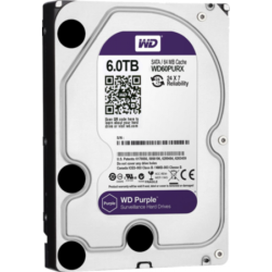 Western Digital Purple HDD 6TB 3.5" Σκληρός Δίσκος WD60 PURX