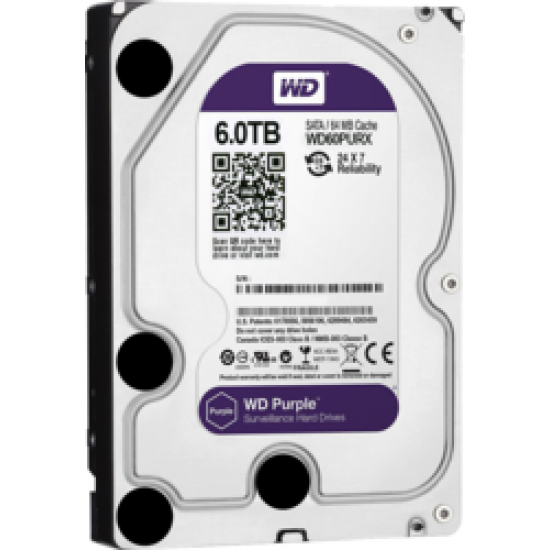 Western Digital Purple HDD 6TB 3.5" Σκληρός Δίσκος WD60 PURX Western Digital Purple HDD 6TB 3.5" Σκληρός Δίσκος WD60 PURX