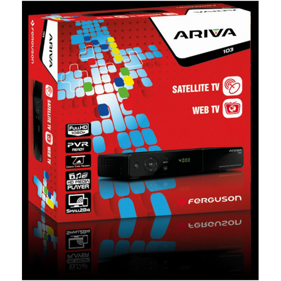 Δορυφορικός Δέκτης FERGUSON ARIVA 103, 1CA, HDMI, USB, ETHERNET, YouTube, YouPorn, Dailimotion, RSS, Weather, Google maps Δορυφορικός Δέκτης FERGUSON ARIVA 103, 1CA, HDMI, USB, ETHERNET, YouTube, YouPorn, Dailimotion, RSS, Weather, Google maps