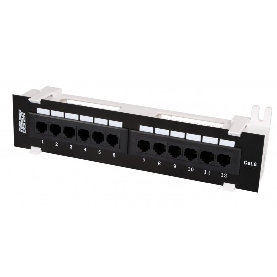 KUWES Mini patch panel 12 port cat 5e