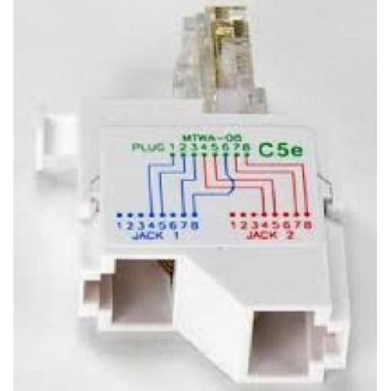 RJ45 PHONE-PHONE SPLITTER γιά RACK