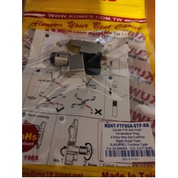 KUWES-KSNT-FTFS6A-STP-RA CAT6A FTP R/A RIGHT ANGLE TOOLESS KUWES-KSNT-FTFS6A-STP-RA CAT6A FTP R/A RIGHT ANGLE TOOLESS