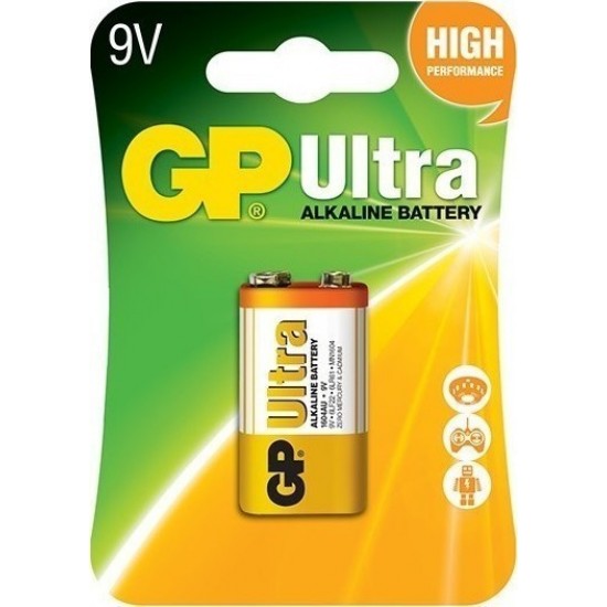 GP ULTRA ΑΛΚΑΛΙΚΗ ΜΠΑΤΑΡΙΑ 9V (6LR61) GP ULTRA ΑΛΚΑΛΙΚΗ ΜΠΑΤΑΡΙΑ 9V (6LR61)