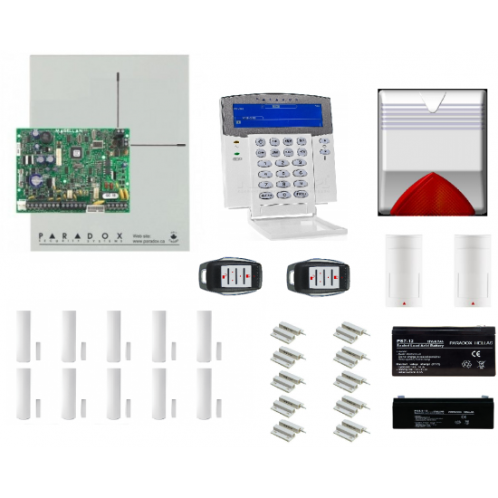 Ασύρματο σύστημα συναγερμού PARADOX MG5000 με συνδυασμό ενσύρματων μαγνητικών επαφών γιά ρολλά