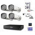 DAHUA 4 CAMS VARIFOCAL 2MPIXEL plus HD plus POWER SUPPLY ,Δίσκο 1 ΤΕRRA Purple και Microphone CCTV KIT4248