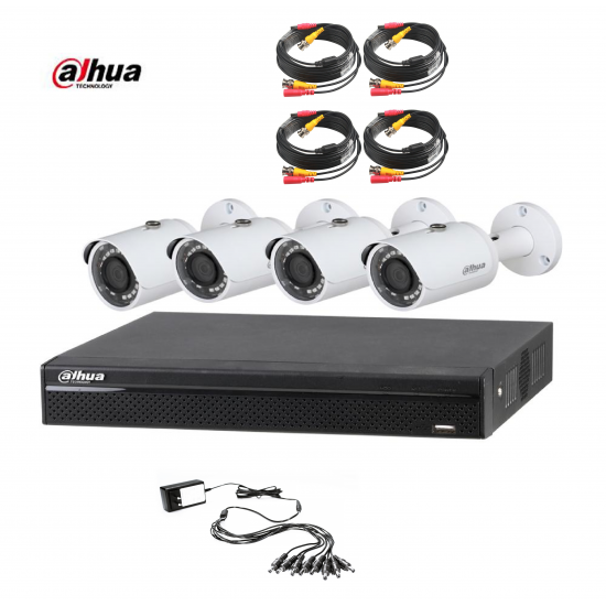 DAHUA 4CH 1MPIXEL CCTV KIT 4142 DAHUA 4CH 1MPIXEL CCTV KIT 4142