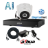 DAHUA ARTIFICIAL INTELLINGENCEXVR5104hs-i2 plus HDW1200M DOME CAMERA CCTV KIT1209 2MP