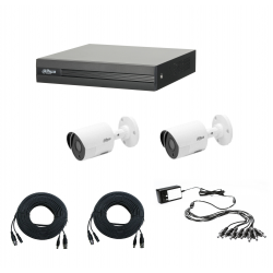DAHUA CCTV KIT 2 καμερών 1MP 1418 με έτοιμα καλώδια και τροφοδοτικό DAHUA CCTV KIT 2 καμερών 1MP 1418 με έτοιμα καλώδια και τροφοδοτικό