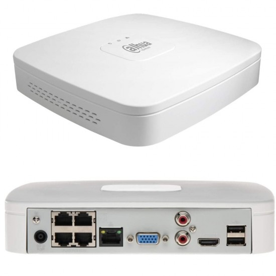 DAHUA NVR 4104-4P Δικτυακό καταγραφικό με 4 εισόδους POE DAHUA NVR 4104-4P Δικτυακό καταγραφικό με 4 εισόδους POE
