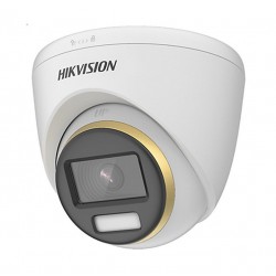 HIKVISION - DS-2CE72KF0T-LFS Κάμερα Dome ColorVu Smart Hybrid 5mpixel, με φακό 2.8mm, εμβέλεια λευκού φωτός 40 μέτρα και ενσωματωμένο μικρόφωνο.