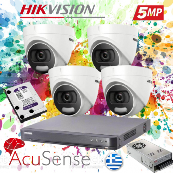 HIKVISION COLORVU KIT C5402 4CH 5 Mpixel HIKVISION COLORVU KIT C5402 4CH 5 Mpixel