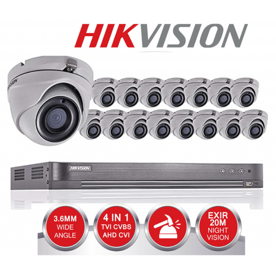 Σύστημα CCTV 16 καμερών 5 Μpixel kit 51606