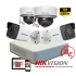 HIKVISION IP  POE KIT 2MP DS-7604NI-K1/4P + 2 IP CAMS DS-2CD1323G0-I + 2 IP CAMS DS-2CD1023G0-I  KIT IPC2401P