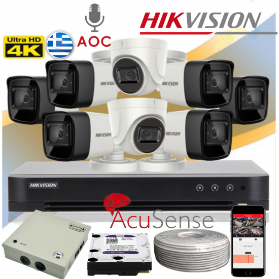 HIKVISION 8CH 8 Μpixel CCTV KIT 8841