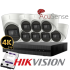 HIKVISION CCTV KIT 8809 8CH 8Mpixel με σκληρό δισκο 4 Terra