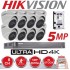 HIKVISION  iDS-7208HUHI-M1S PLUS 8CAMS 5 MPIXEL 30M IRLED με μικρόφωνο CCTV KIT 5809