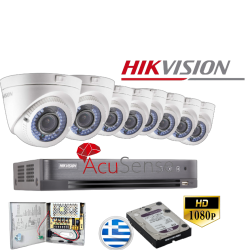 HIKVISION DS-7208HQHI-K1PLUS 8CAM DS-2CE56D0T-IRMM HDTVI KIT 8 KΑΜΕΡΩΝ ΥΨΗΛΗΣ ΕΥΚΡΙΝΕΙΑΣ 2MPixel