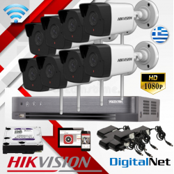 HIKVISION IP WIFI CCTV KIT2801 ασύρματο σύστημα CCTV οκτώ καμερών HIKVISION IP WIFI CCTV KIT2801 ασύρματο σύστημα CCTV οκτώ καμερών