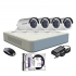 HIKVISION  1080P 4CH BUILT IN MIC CCTV KIT4225M 